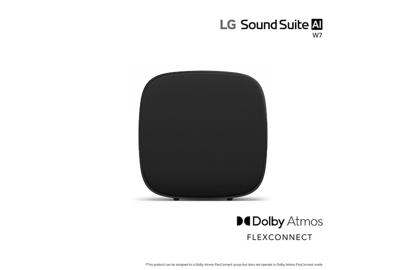 Front view of LG Sound Suite W7 Wireless Subwoofer for Immersive Deep Bass Sound-Suite-W7