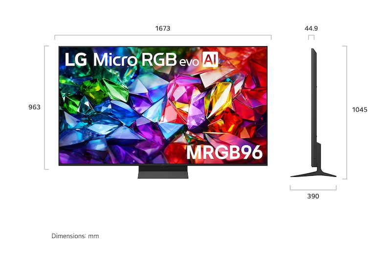 2026 CES Innovation Awards Honoree badge in the Imaging category for the MRGB95 100-inch display