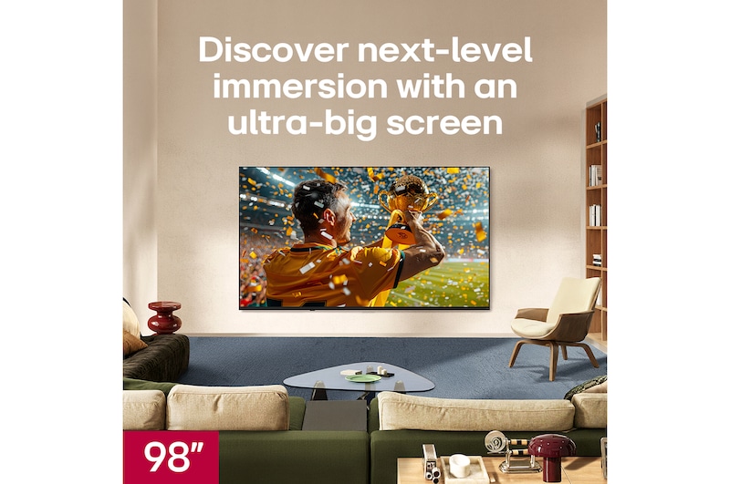 LG NANO 4K UHD AI NU85 with Nano Detail Enhancer shows a feather image, powered by the alpha AI Processor that detects fine textures to enhance contrast and depth and deliver a clearer, more three-dimensional 4K picture.