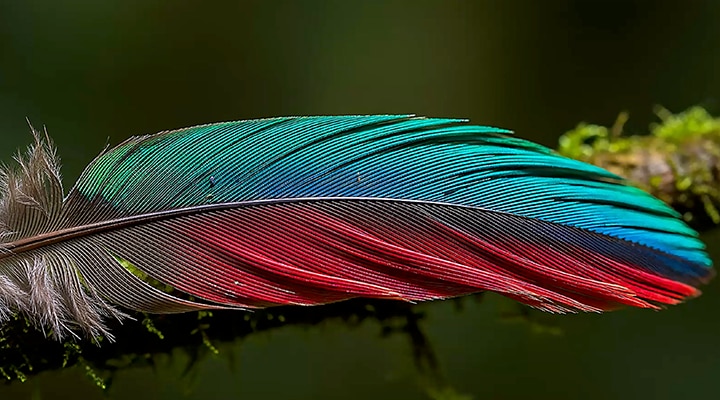 LG NANO 4K UHD AI NU85 with Nano Detail Enhancer shows a feather image, powered by the alpha AI Processor that detects fine textures to enhance contrast and depth and deliver a clearer, more three-dimensional 4K picture.