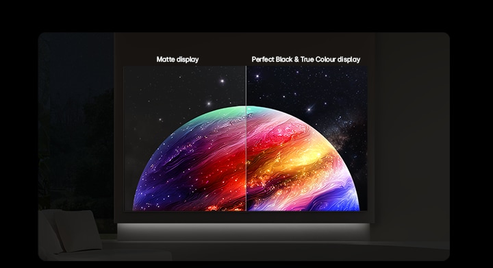 Perfect black and true colour in any light