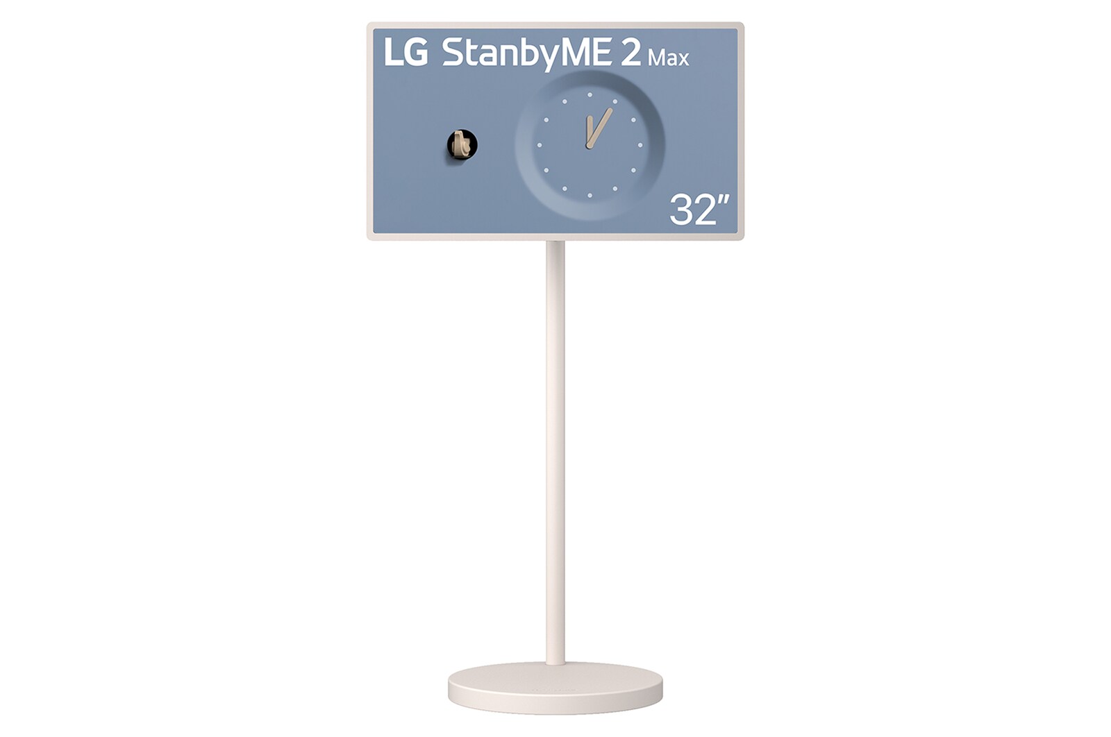 Front view of 32 inch LG StanbyME 2 Max LX6 Portable Smart Touch Screen 32LX6BDGA