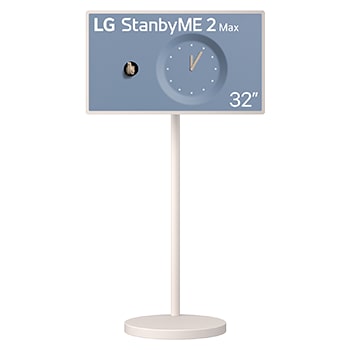 Front view of 32 inch LG StanbyME 2 Max LX6 Portable Smart Touch Screen 32LX6BDGA