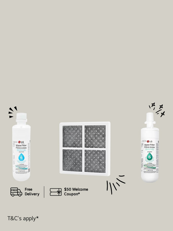 Headline: Get 20% off select refrigerator accessory bundles