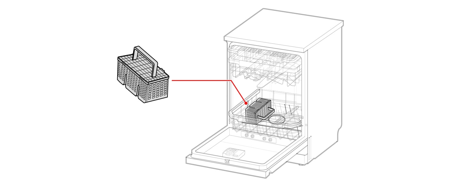 This is the cutlery basket mounting location.