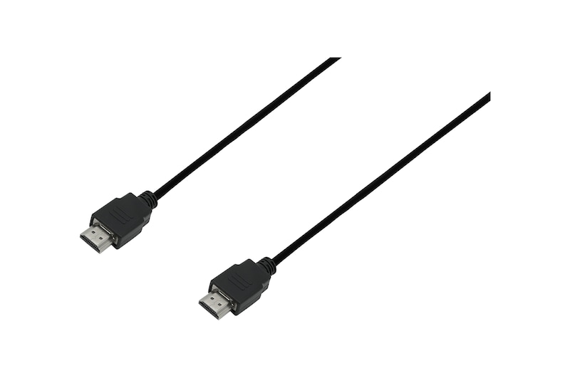 Front view of LG Monitor HDMI to HDMII 2.0  Cable (1.5m, Black) EAD65185201