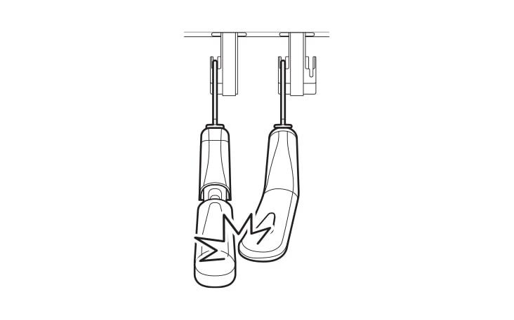 Noise may occur when used together with existing hangers
