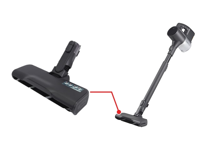 The nozzle is consolidated to the extension pipe of the product.