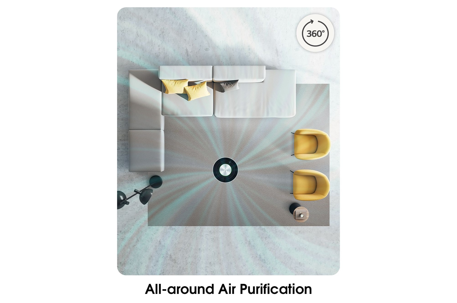 LG PuriCare™ 360° Hit Air Purifier, AS60GHWG0