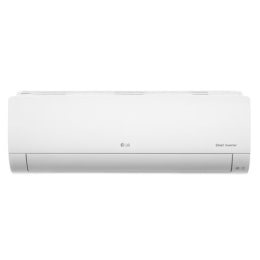 A white Wall Mounted has a long rectangular parallelepiped shape and a slight curve at the bottom. There is an air outlet at the bottom.	