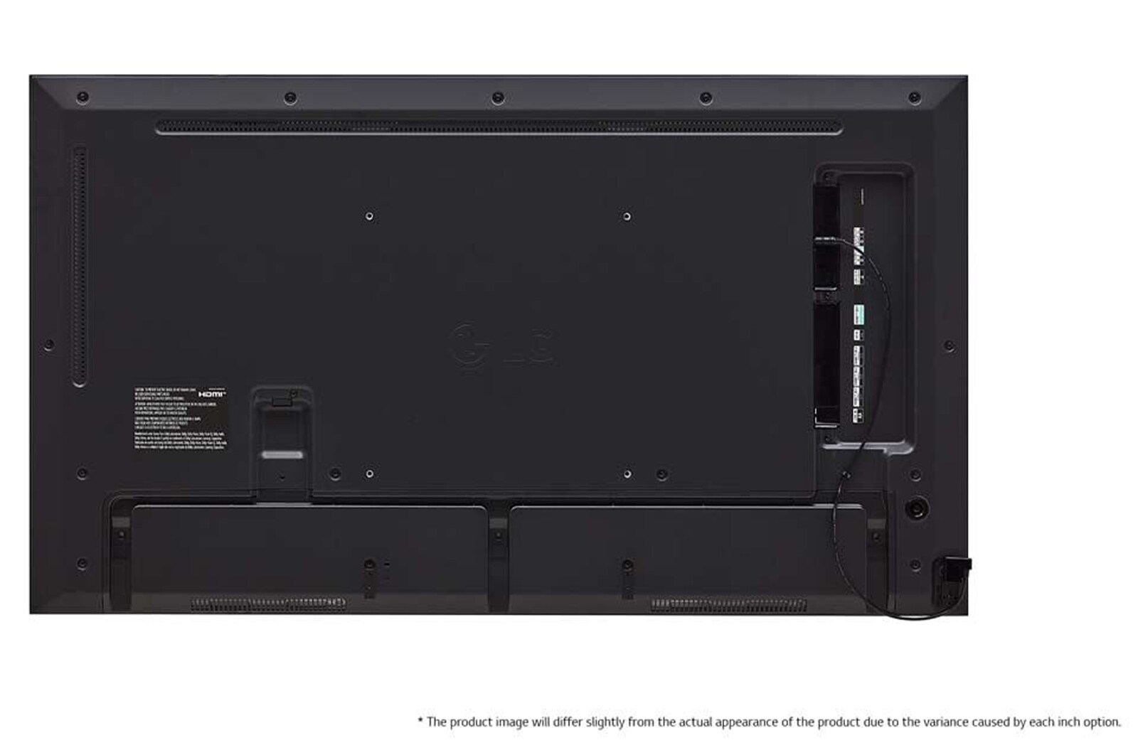 LG UHD Signage Display, Rear view (* The product image would differ from its actual appearance, as it would vary slightly depending on each inch option.), 43UH7N-E, thumbnail 8