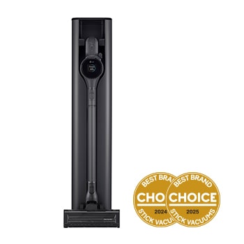 Front view of LG CordZero® Auto Emptying Handstick with LED Spray Mop, A9X-ULTRA2