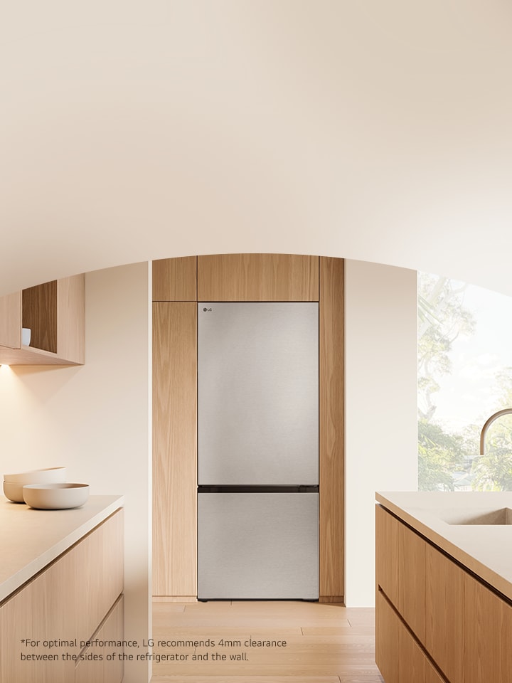 LG Bottom Mount fridges with Zero Clearance Hinges.
