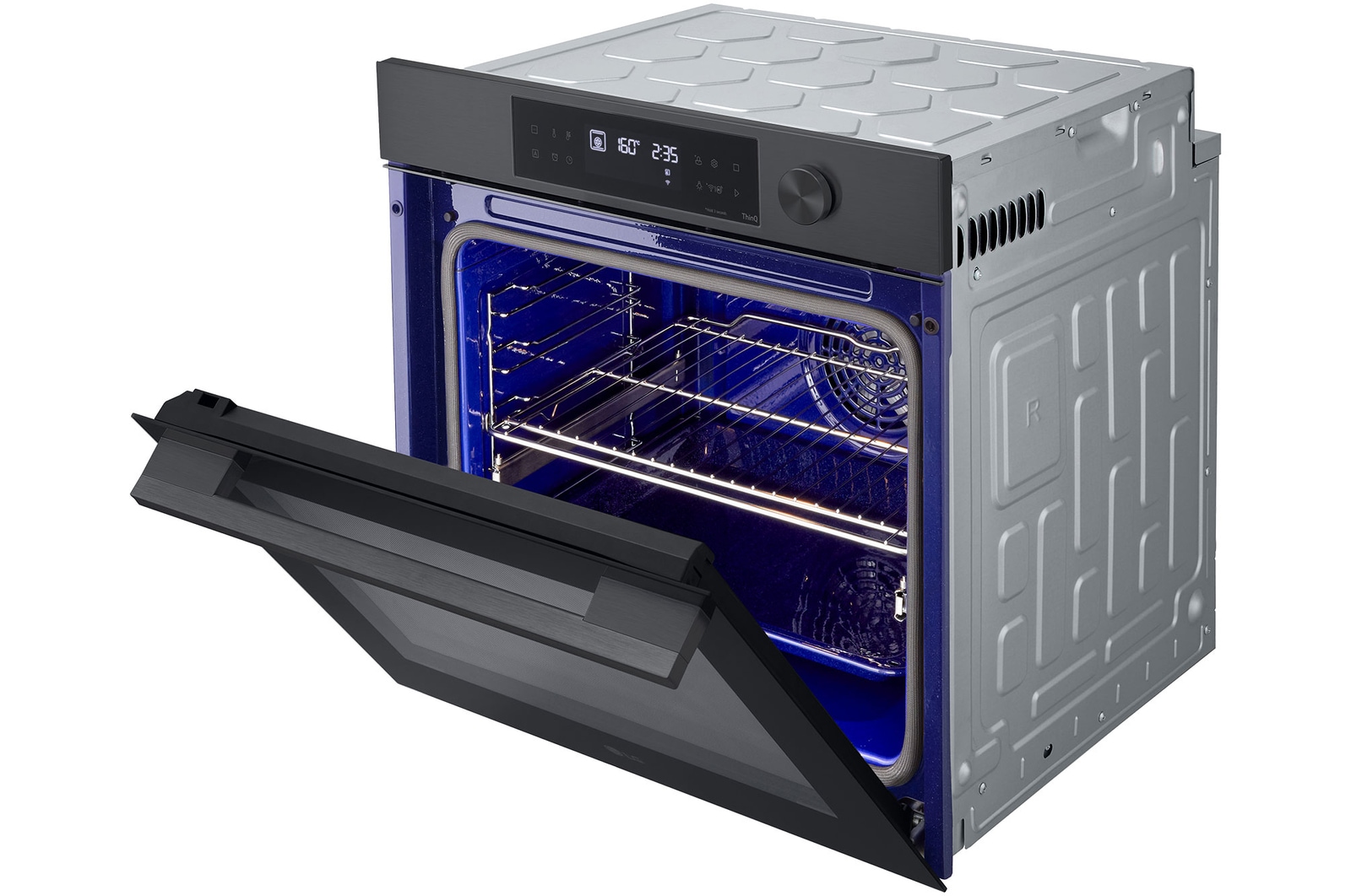 Right side view with door open