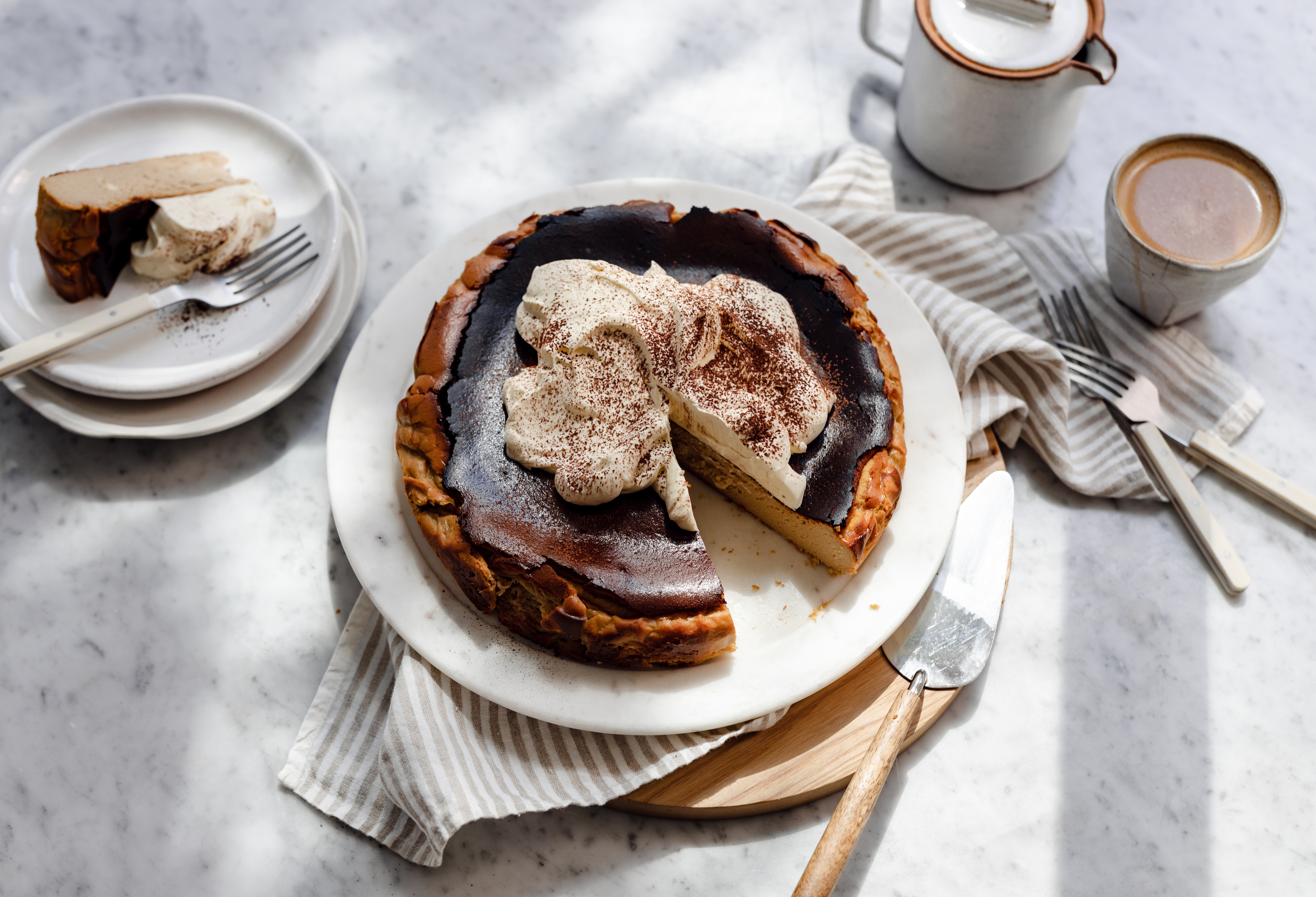 Tiramisu Basque Cheesecake