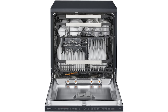 front open view with dish