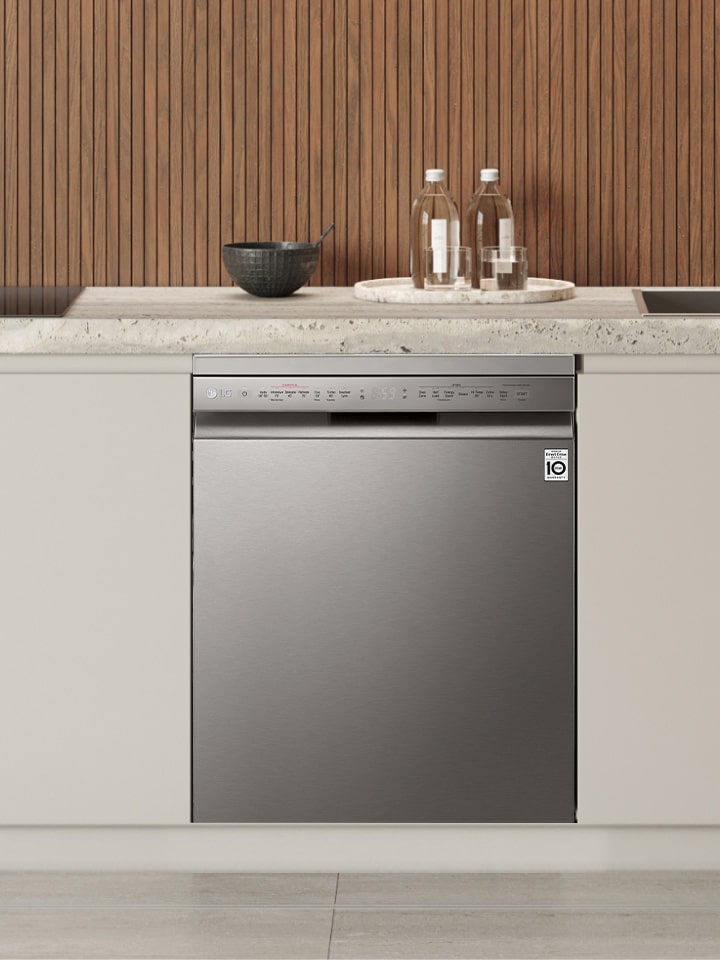 Interior lifestyle image showcasing the LG free-standing Dishwasher	