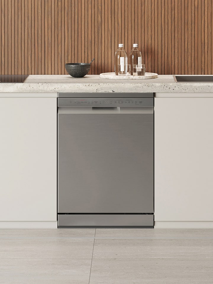 Interior lifestyle image showcasing the LG free-standing Dishwasher