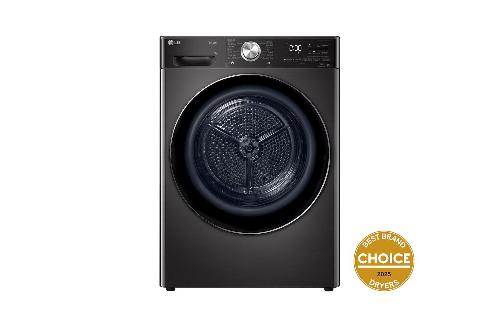 LG 10kg Series 10 Heat Pump Dryer - 9 Star, DVH10-10B