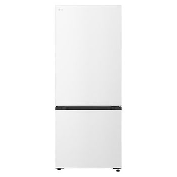 Front view of 436L Bottom Mount Fridge - Matte White GB-B400MW