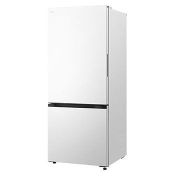 LG bottom freezer (GB-B400PS) front side view showing exterior design