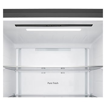 LG bottom freezer (GB-B400PS) front side view showing exterior design