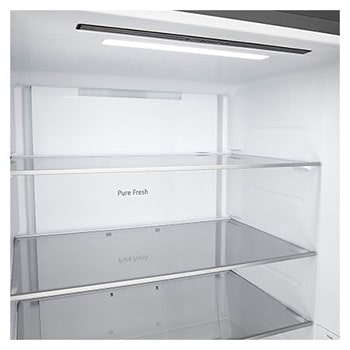 LG bottom freezer (GB-B400PS) back view showing rear panel