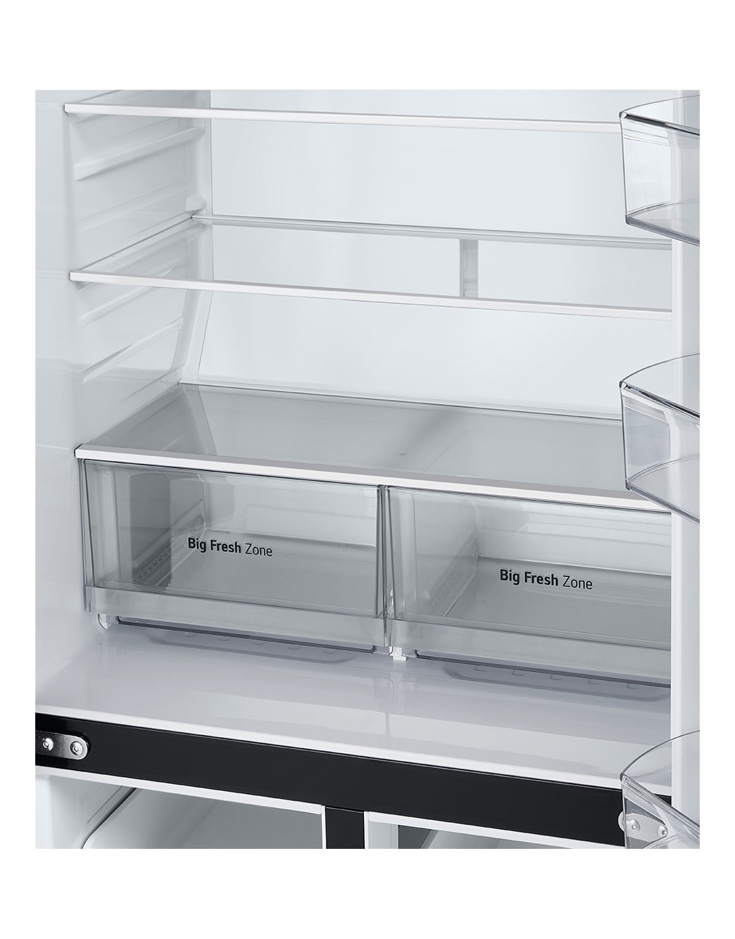 530L Slim French Door Fridge - Matte Black GF-B505BB | LG Australia
