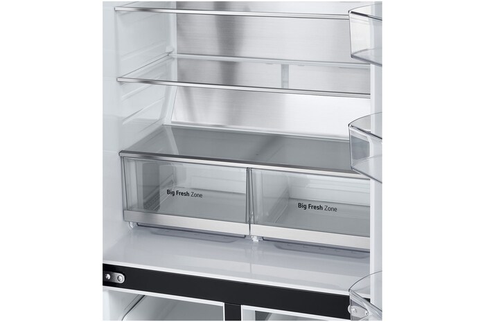 LG 530L Slim French Door Fridge - Matte Black, GF-B505MBL