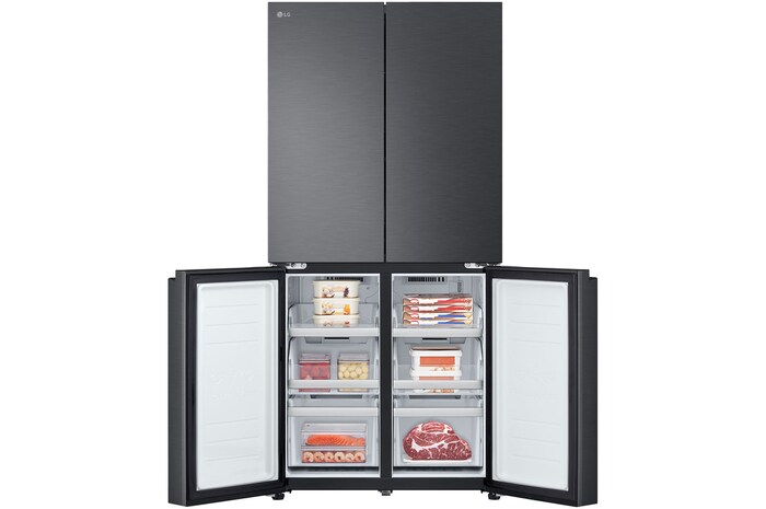 LG 530L Slim French Door Fridge - Matte Black, GF-B505MBL