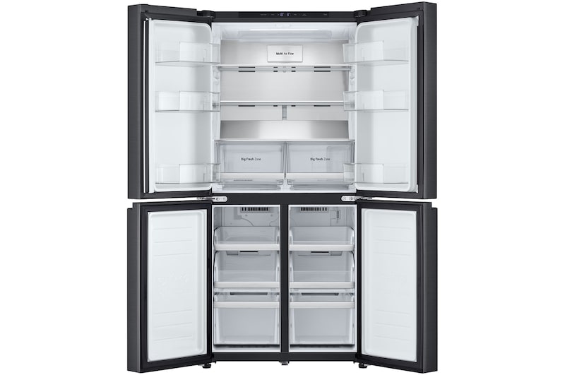 LG 530L Slim French Door Fridge - Matte Black, GF-B505MBL