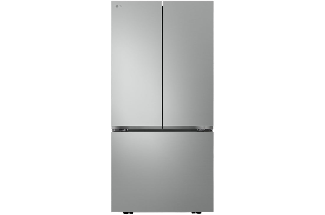 Front view of 589L Multi-door Fridge Freezer Prime Silver with DoorCooling, Multi air flow, ThinQ. ({Sales Model Code})
