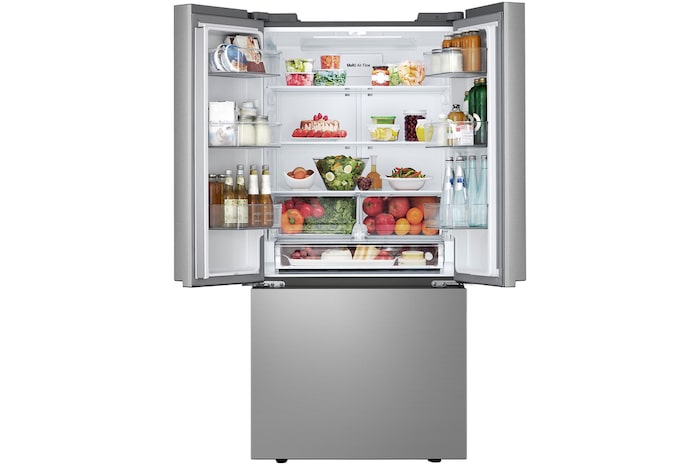 front open view with food stored