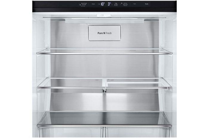 LG 506L Slim French Door Fridge - Plumbed, GF-L500MBL