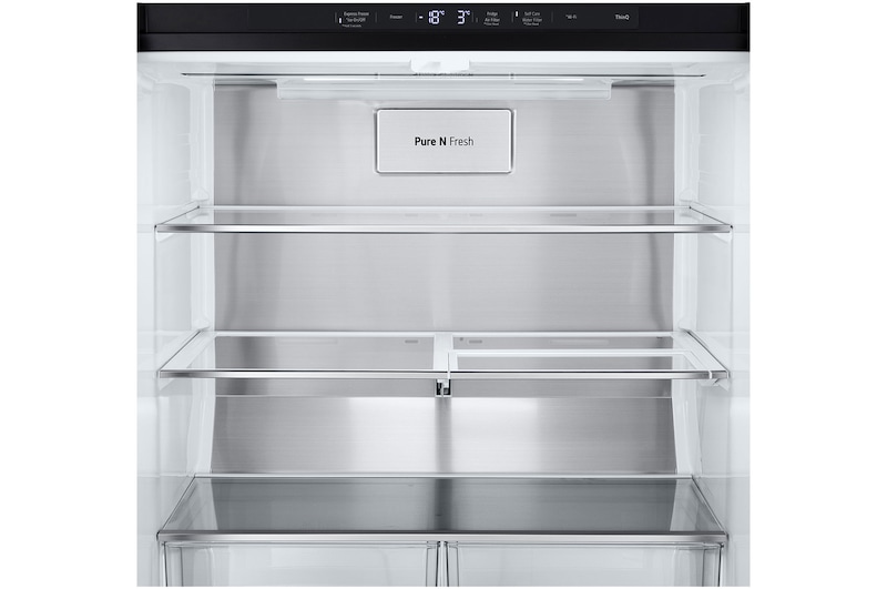 LG 506L Slim French Door Fridge - Plumbed, GF-L500MBL