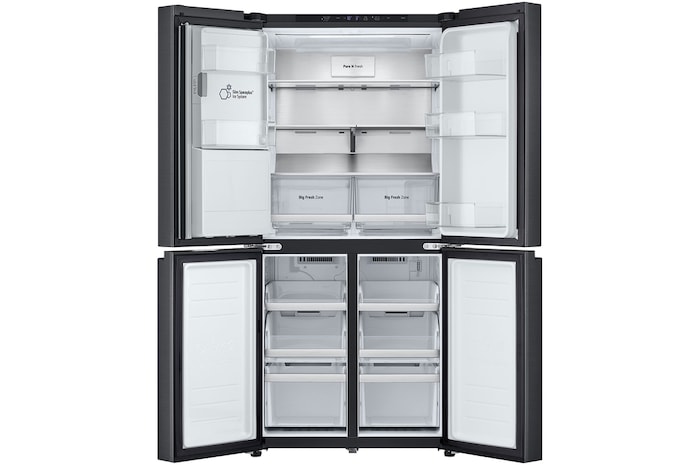 LG 506L Slim French Door Fridge - Plumbed, GF-L500MBL