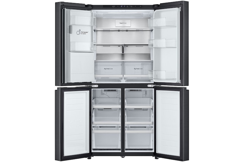 LG 506L Slim French Door Fridge - Plumbed, GF-L500MBL