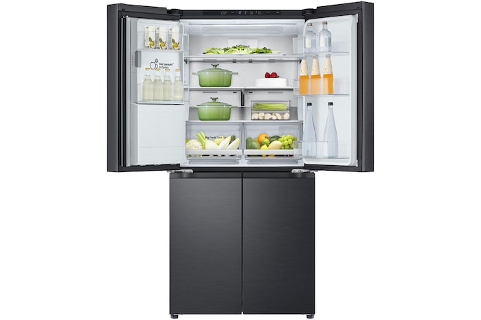 LG 506L Slim French Door Fridge - Plumbed, GF-L500MBL