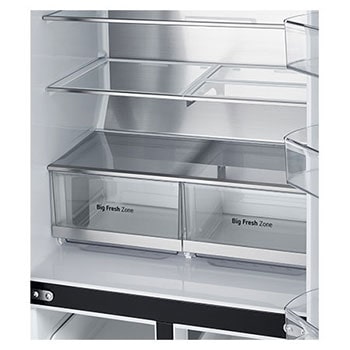 LG 506L Slim French Door Fridge - Plumbed, GF-L500MBL