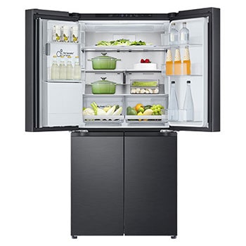 LG 506L Slim French Door Fridge - Plumbed, GF-L500MBL