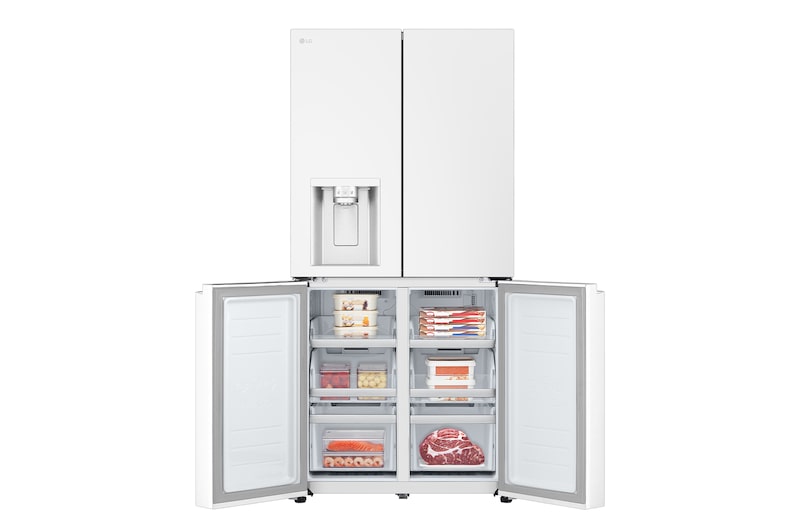 buttom door open with food 