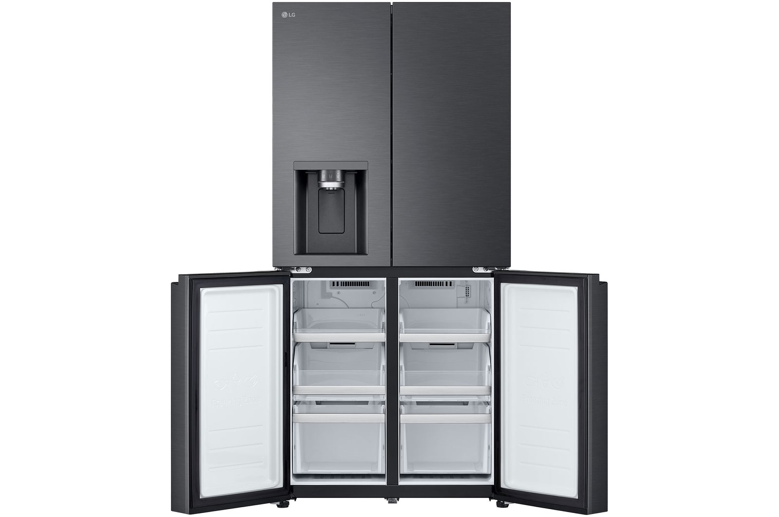LG 506L Slim French Door Fridge - Non-Plumbed, GF-LN500MBL