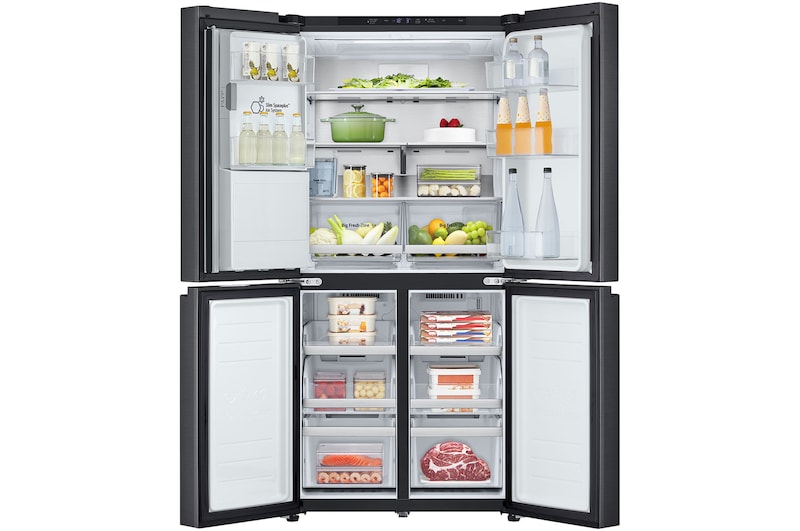 LG 506L Slim French Door Fridge - Non-Plumbed, GF-LN500MBL