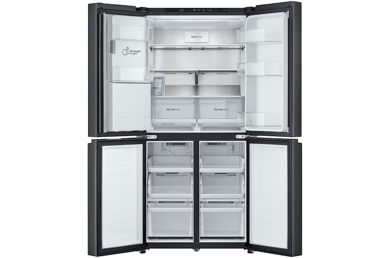LG 506L Slim French Door Fridge - Non-Plumbed, GF-LN500MBL