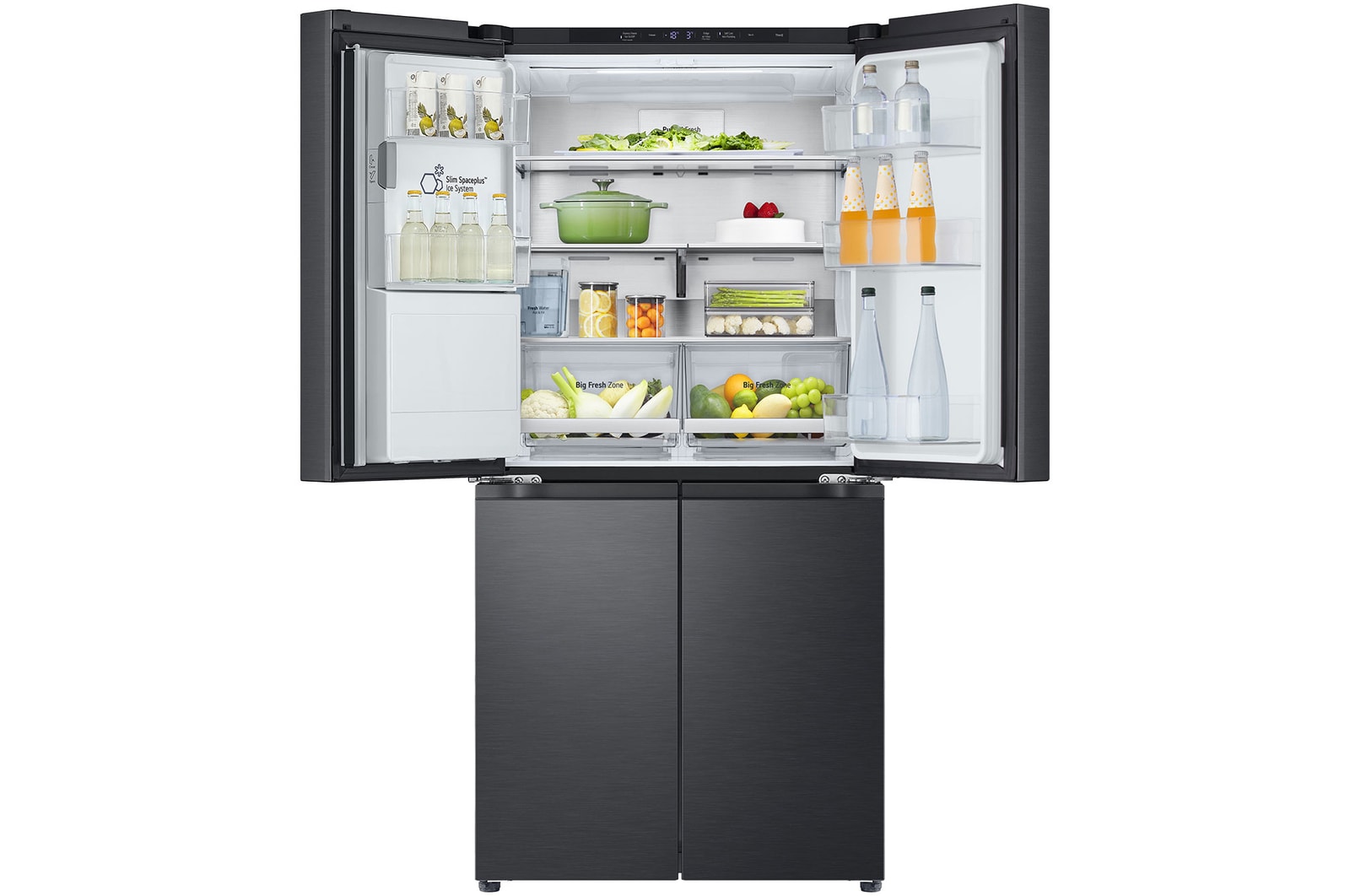 LG 506L Slim French Door Fridge - Non-Plumbed, GF-LN500MBL