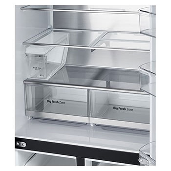 LG 506L Slim French Door Fridge - Non-Plumbed, GF-LN500MBL