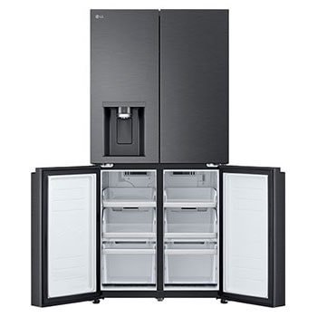 LG 506L Slim French Door Fridge - Non-Plumbed, GF-LN500MBL