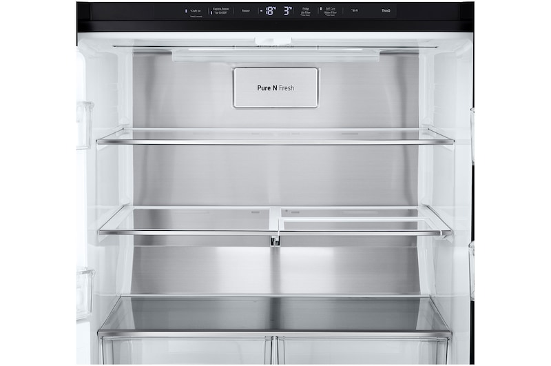 LG 508L Slim French Door Fridge with InstaViewᵀᴹ, GF-V500MBLC