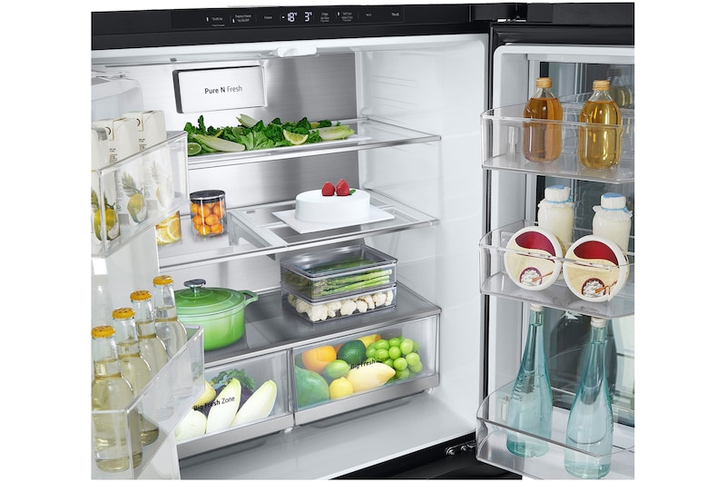 LG 508L Slim French Door Fridge with InstaViewᵀᴹ, GF-V500MBLC