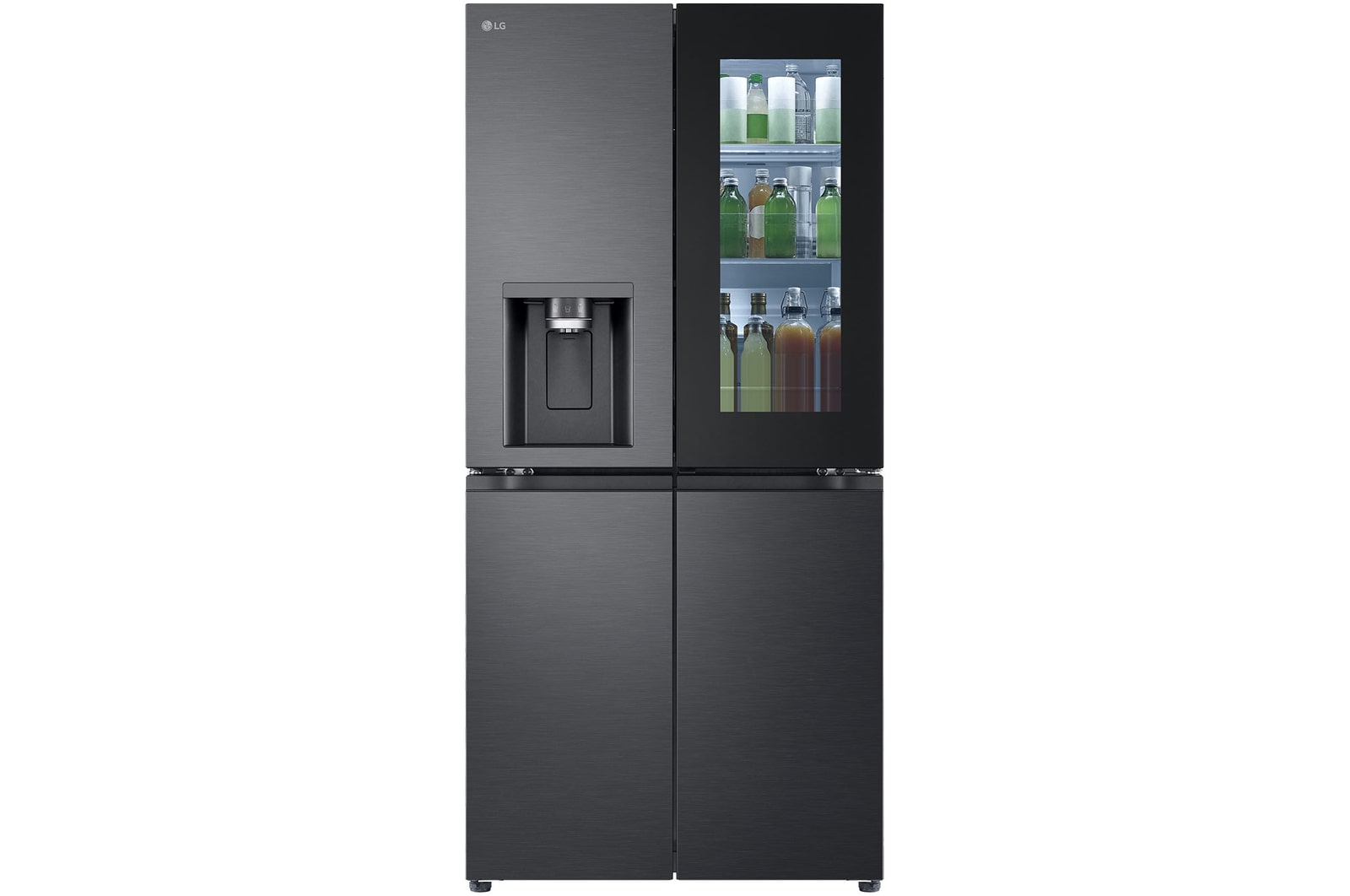 LG 508L Slim French Door Fridge with InstaViewᵀᴹ, GF-V500MBLC